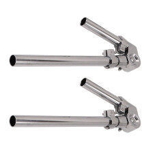 LOVIVER Tom Holder Stand Tom Mount Arm Holder Stable Metal Portable Arm Stand Percussion Instrument for Tom Drum Set Drum Accessories, 2Pcs