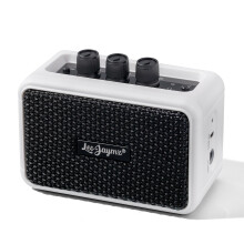 Leo Jaymz Compact & Portable 5W Dual Speaker BT Wireless Guitar Amp - Rechargeable Battery, Clean/Overdrive Modes, Headphone Jack, Ideal for Practice