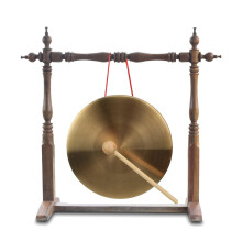 Gong With Mallet Brass | Feng Shui Brass Gong, Chinese -ni Desktop Gong Musical Instruments, Portable Brass Tam, Oriental Chinese Mysterious Decor Gi