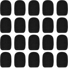 LICQIC Headset Microphone Foam Cover, Mini Windscreens Sponge, 20 Pcs