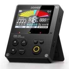 Donner Guitar Tuner Metronome, Rechargeable 3 In 1 Digital Metronome Tuner for Ukulele, Bass, Violin, Chromatic, Piano, Wind Instruments, Trainer Rhy