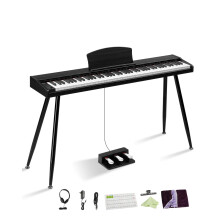 LALAHO 88 Key Semi-Weighted Keyboard Piano, Digital Piano Keyboard (Black)