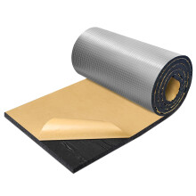 BXI Sound Proof Closed Cell Foam, Self-Adhesive 33 x 194 x 1 cm Heat Shield Acoustic Rubber Foam Sheet - Waterproof Noise Vibration Thermal Insulatio