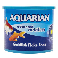 AQUARIAN Complete Nutrition, Aquarium Goldfish Food, Flakes Also Suitable for Sm