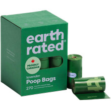 Earth Rated Dog Poo Bags, Guaranteed Leak Proof and Extra Thick Waste Bag Refill Rolls For Dogs, Lavender Scented, 270 Count