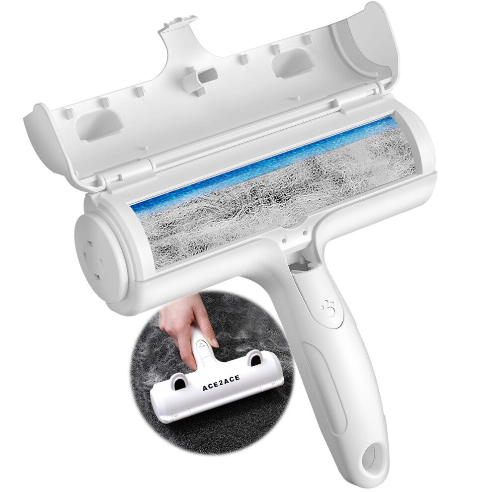 Pet Hair Remover Roller, Reusable Animal Hair Removal Brush For Dogs And Cats, Easy To Clean Fixed Areas Pet Fur From Carpet, Furniture, Rugs Ace2ace