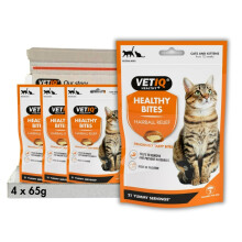 VETIQ Healthy Bites Hairball Relief Treats For Cats & Kittens 12+ Weeks, Tasty Supplements to Help Prevent & Remove Hairballs, 65 g (Pack of