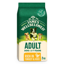 James Wellbeloved Dog Adult Hypoallergenic Dry Food Turkey and Rice 2 kg