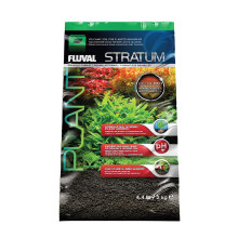 Fluval Plant and Shrimp Stratum Aquarium Planting Substrate, Dark Brown, 2 kg (Pack of 1)