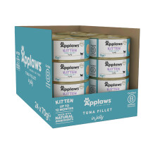 Applaws Natural Wet Kitten Food, Tuna in Jelly Tin, 70g (Pack of 24)