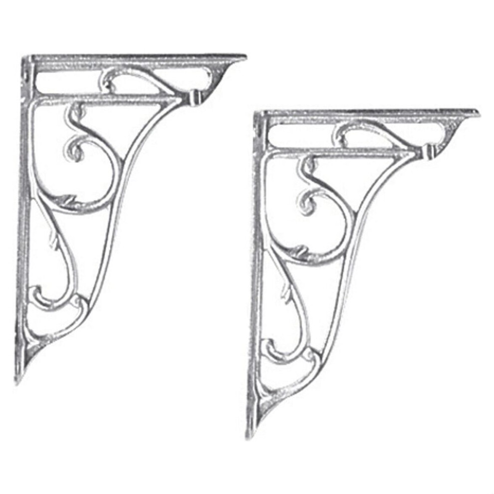 Balterley Traditional Ceramic Accessories Ornate Cistern Brackets - Chrome