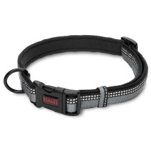 Halti Dog Collar - Premium Comfy Collar for Dogs and Puppies, Nylon with Neoprene-Padding, Reflective, Easy to Fit & Use, Suitable for Large Dogs (Si