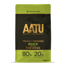 AATU 85/15 Complete Dry Adult Dog Food Duck 5kg (Pack of 1) - Dry Food Alternative to Raw Feeding, High Protein. No Nasties, No Fillers