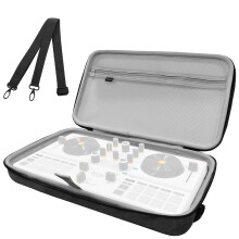 Musiin DJ Controller Case Compatible with Hercules DJControl Mix Ultra, Hard Shell Protection with Dual Zippers, Mesh Pocket & Comfortable Handle for