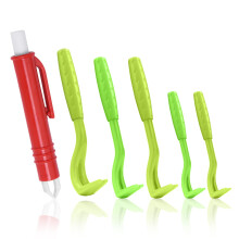vsshe 6 Pack Tick Remover Tool, Painlessly Remover for Dogs Cats and Humans Pets, Safe Twister Kit (Green)