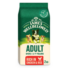 James Wellbeloved Dog Adult Hypoallergenic Dry Food Chicken and Rice 2 kg