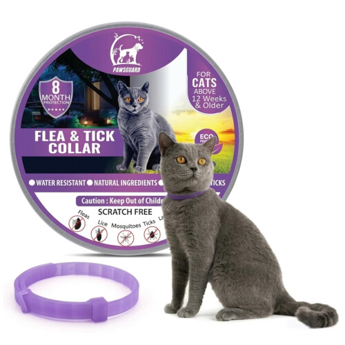 Cat Repellent Treatment, Single Pack Repellent Collar, Adjustable for Small Medi