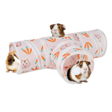 HYLYUN 3 Way Collapsible Guinea Pig Tunnels & Tubes, Small Animal Hideout & Play Toys, Portable Foldable Guinea Pig Toys for Chinchillas, Ferrets, Ha