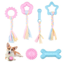 Ailvor Dog Toys Puppy Toys 8 weeks small dog,6 Pcs Chew Toys Puppy Teething Toys with Natural Cotton Interactive Ropes for Dogs Oral Teeth Soothe Itc