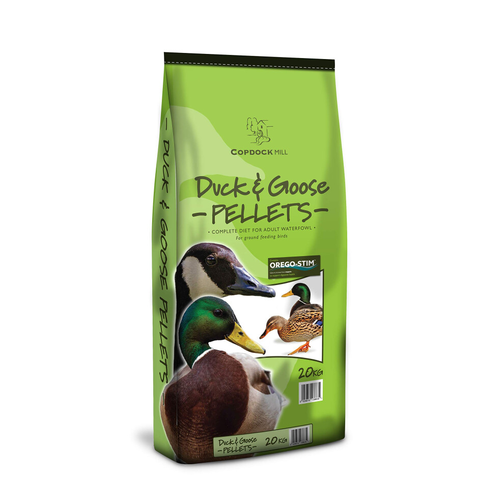 Copdock Mill Duck & Goose Pellets A Complete Diet For Adult Waterfowl Ideal For Ground Feeding Supports Digestive Health Containing Natural Oregano O