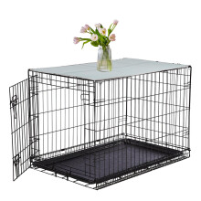 Pethiy Dog Crate Topper oxford cloth for 24 Inch Cages Collapsible Pet Crate Table Topper with 6 Magic tape fixed,Fits Most 24-48 inch Dog Crates (Do