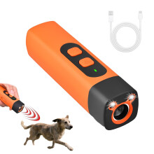 Kenmohuo Anti Barking Device for Dogs, Bark Shield Repeller 3 Modes, Ultrasonic Dog Barking Deterrent Devices with LED Flashlight, Stop Barking Dog D