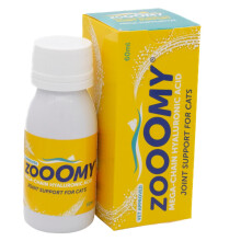 CaniFlow Zooomy Liquid Cat Joint Supplement - Hyaluronic Acid for Hip & Joint Care, Stiffness Relief for Cats, Senior Mobility Support, Easy to Give