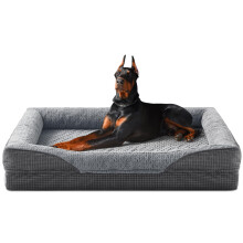 FURTIME XXL Orthopedic Memory Foam Dog Bed (120lbs), Waterproof Fabric and Egg Shaped Memory Sponge Promotes Health and Pressure Relief Design, Thera