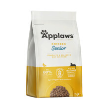 Applaws Complete and Grain Free Dry Cat Food for Senior Cats, Chicken 2 kg Bag