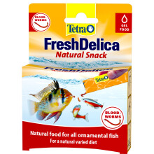 Tetra FreshDelica Bloodworms, Natural Fish Food for All Ornamental Fish, Jelly T