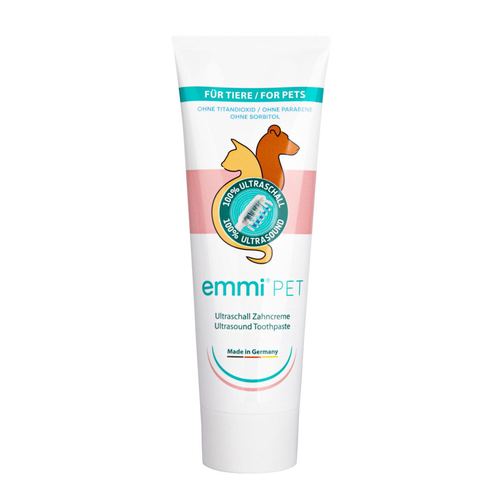 Emmi-Pet Dog Toothpaste For Ultrasonic Toothbrush | Enzymatic Toothpaste For Dogs | Vegan & Free From Microplastics | Fights Plaque & Bad Breath | Ge