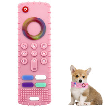TUYOBG Remote Control Design Silicone Puppy Teething Toy, Soft Dog Toy for Small Dogs, Interactive Puppy Supplies for Boredom Relief and Mental Stimu