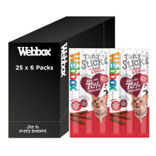 Webbox Tasty Sticks Cat Treats, Beef and Rabbit - Kitten Friendly, Wheat and Gra