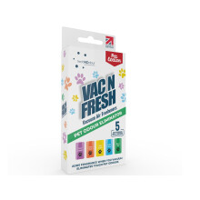 Vac N Fresh Pet Odour Eliminator Hoover Freshener Inserts - Pet Friendly Smell Neutraliser to Vacuum Carpet - Remover for Dog and Cat Smell - Scented