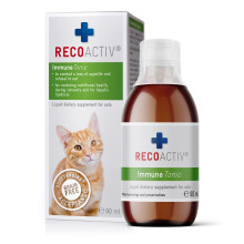 RECOACTIV Immune Tonic for cats, 1 x 90 ml, dietary supplement to boost the immune system and prevent nutritional deficiencies, effective dietary app