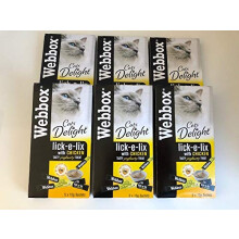 Webbox Lick-e-Lix with Chicken Tasty Yogurty Treat 5 x 15g (PACK OF 6)