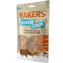 YAKERS Natural Dog Treats, Crunchy Strips, 70g (Pack of 1) - Healthy Dog Chews for Puppies and Adult Dogs, Extra- Long-Lasting Puppy Treats, Supports