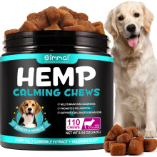 IFUDOIT Calming Dog Treats 110 Count, Beef Flavored Hemp Calming Chews for Dogs, Helps with Dog Anxiety, Separation, Barking, Stress Relief, Sleep Ca