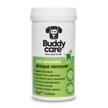 Buddycare Plaque Off Powder For Dogs (75g) Irish Seaweed Powder Plaque & Tarter Remover For Teeth for Dogs & Cats, Tartar & Bad Breath Remover Teeth