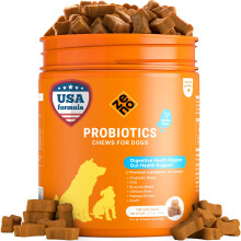 ZENO Probiotics for Dogs Chews 150Pcs - Digestive, Gut Health & Diarrhea Support - UK Formula with Dog Probiotics, Enzymes & Natural Ingredi