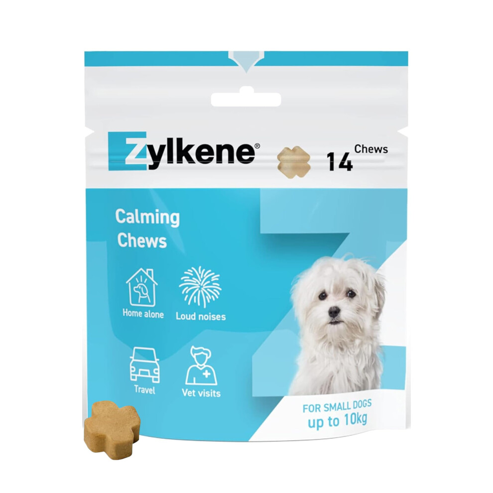 Photos - Other for Dogs Zylkene Calming Chews for Small Dogs up to 10kg | Promotes Relaxation | Helps Pets cope with short-term challenging situatio