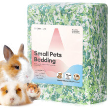 BUCATSTATE Hamster Bedding 15L, 99% Dust-Free Guinea Pig Paper Bedding Odor Control Paper Bedding, Cozy Small Animal Bedding for Rabbit Rat Syrian Dw