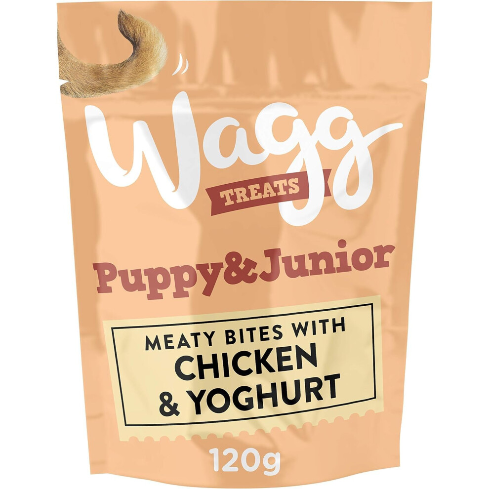 Photos - Dog Food Wagg Puppy & Junior Meaty Bites Chicken & Yoghurt Dog Treats 125g   (Pack of 7)