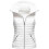 (L, WHITE) Vest Jacket Cotton Women's Sleeveless Cotton Jacket 1