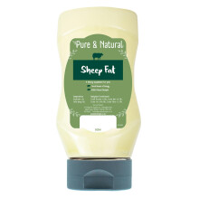 Pure & Natural Liquid Sheep Fat for Dogs & Cats, 300ml - Dog Food Topper & Supplement, Weight Gainer for Dogs, promotes Dog Gut Health and I