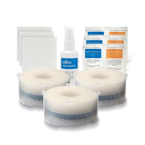 Biorb biOrb Aquarium Service Kit & Water Optimiser Pack - Filter Cartridges, Water Con