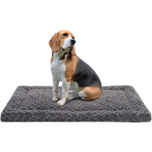Exsnugy Washable Dog Bed Mat for Crates, Ultra Soft All-Season Dog Cushion, Skin-Friendly Pet Mattress for Large Jumbo Medium Small Dogs,L 91 x 58 cm
