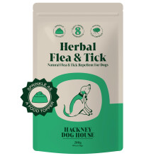Natural Flea & Tick for Dogs | Effective Powdered Flea Repellent | Food Supplement | 200 grams | 80 Daily Servings | Hackney Dog House