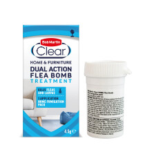 Bob Martin Clear Dual Action Flea Bomb for the Home - Kills Fleas Dead, Fast and
