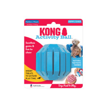 KONG Puppy Activity Ball - Chew Toy for Teething Puppies - Soft & Durable Natural Rubber Dog Toy - For Medium Puppies